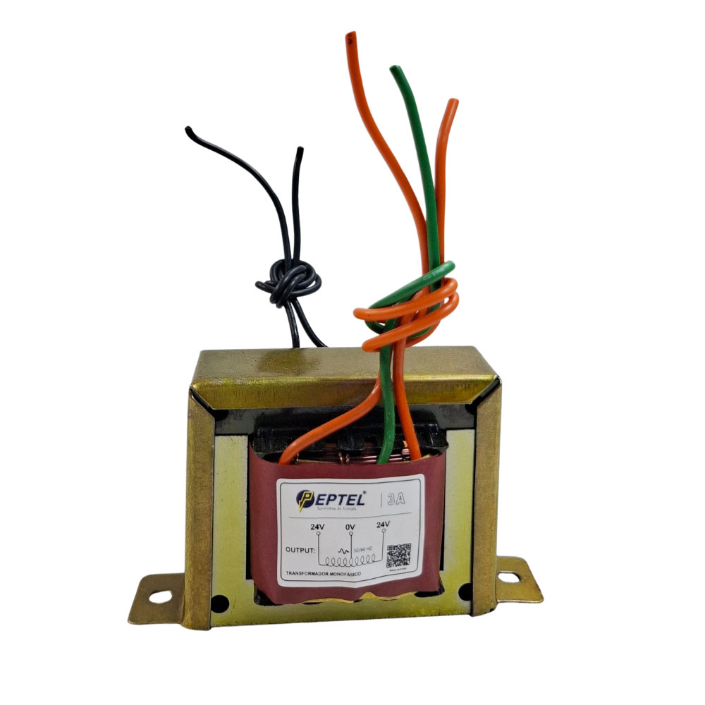 Transformador Monofásico De 220v A 24 0 24v 3a Peptel 