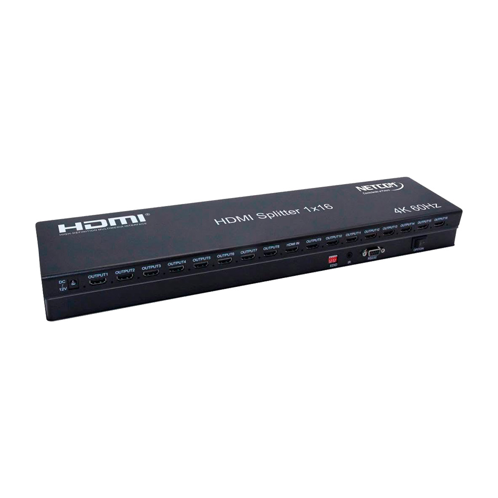 Splitter HDMI 1×16 Netcom 2.0 4K 60Hz